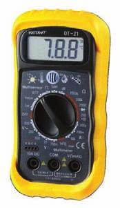 Mérések: DC: 200 mv 1000 V, pontosság : 0,5% AC: 200 V 750 V, pontosság : 1% Áramerősség: 20 ma 10 A / DC, pontosság : 1% Ellenállás: 200 Ohm 200 kohm, pontosság : 0,8% Diódateszt, tranzisztorteszt,