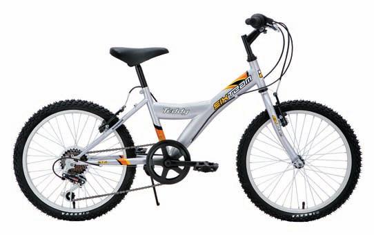 22 TEDDY 6S 34.900,- Kerék: 20 Váz/villa: ACÉL FIÚ / ACÉL, 1 Váltó E/H: - / Shimano TY18 Váltókar: Shimano RS31 (6seb) Fék: Alu V-fék Felszereltség: Dotek hajtómű, Innova külső 20x1,75 BLOOM 6S 34.