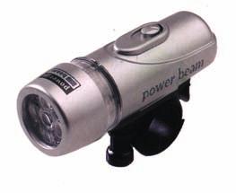 Beam 1W, 1 LED-es, 2 funkciós, fekete,