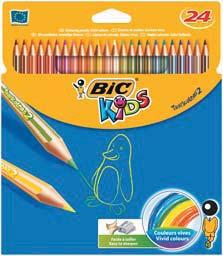 test élénk színek a -os készlethez hegyez is tartozik BIC Kids Evolution színes ceruza
