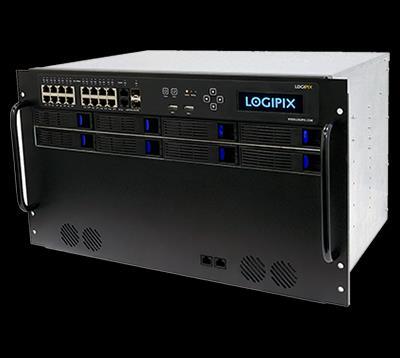 A LOGIPIX Térfigyelő és Traffic Control rendszer elemei LOGIPIX NVR hálózati videó rögzítő Az LNVR egy nagysebességű hálózati video rögzítő beépített 16 csatornás LPoE routerrel ami képes 16 Logipix