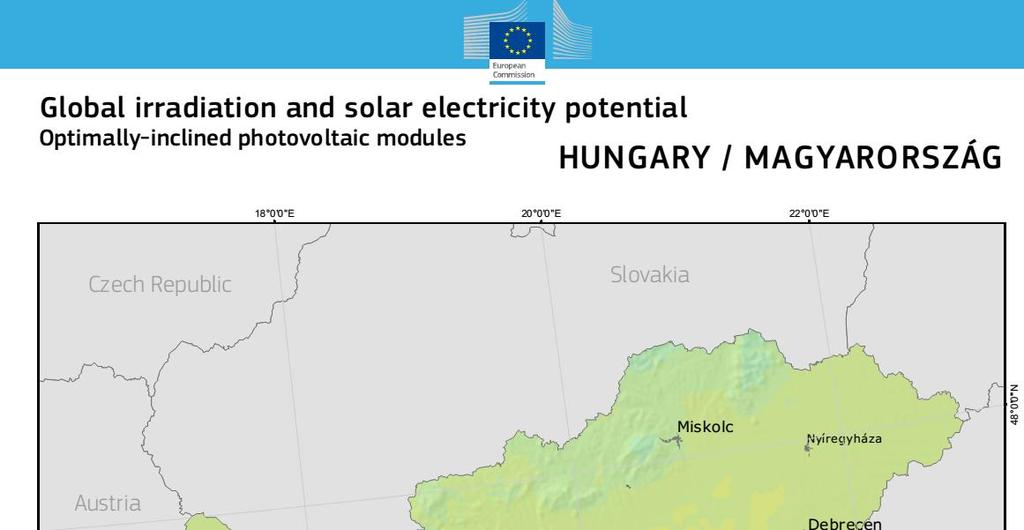 (PVGIS) Fotovoltaikus földrajzi információs