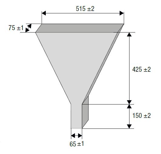 5.1.4. ROSKADÁSI TERÜLÉS VIZSGÁLATA Az MSZ EN 12350-8 szabvány szerinti vizsgálat az öntömörödő beton viszkozitásának jellemzésére szolgál.