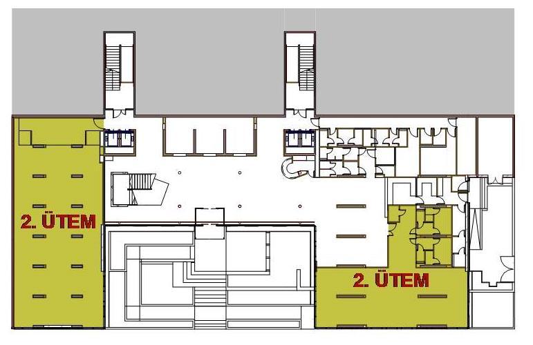 Az első ütem tartalmazza mindazon műszaki megoldásokat, amelyekkel a kollégium üzemeltethető, és amelyek nem igényelnek a kormányzat részéről bruttó 1,6 Mrd Ft-ot meghaladó támogatást.