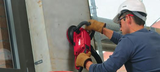 szénkefék cserélgetésének A VC 20/40-U(M) használata esetén gyakorlatilag pormentes Hilti csiszolókorongok a maximális teljesítmény érdekében Gyors betoncsiszolás, vagy a
