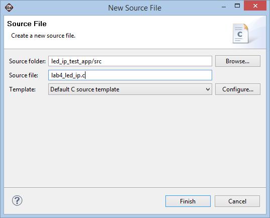 C forráskód létrehozása File New C