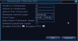 1.4.7 Firmware frissítés (Upgrade) Válassza ki a fálj útvonalát a frissítéshez. Megjegyzés: a fálj le kell meneteni egy USB memóriába. 1.4.8 Készülék információ (Device info) 1.