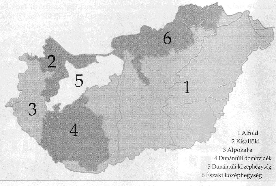 MAGYARORSZÁG FÖLDRAJZA Magyarország nagytájai Magyarország területét hat nagytájra oszthatjuk: 1. ALFÖLD 1. Alföld, 2. Kisalföld, 3. Dunántúli-dombság a Mecsekkel, 4. Dunántúli-középhegység, 5.