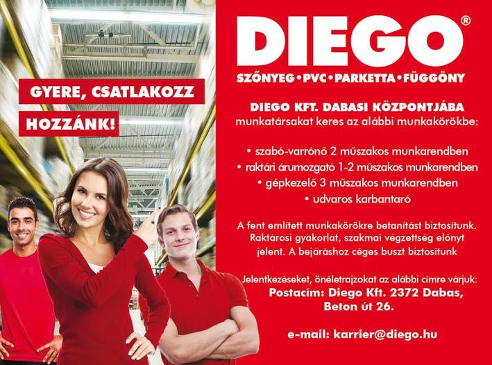 06-20/263-8598 ható AUTÓMOSÓ és AUTÓSZE- RELŐ munkatársat keres. Je- DOBOSSY-BAU KFT keres kőműveseket, ácsokat és segédmunkásokat azonnali kezdéssel.