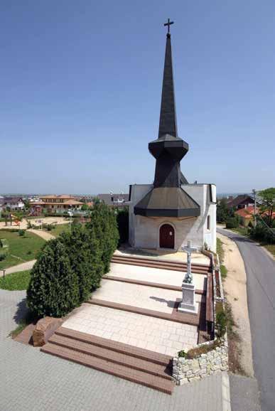 Református templom Székesfehérvár, Budai út 3. Szent Donát kápolna Székesfehérvár, Donát u. 86. Tervező: Szigeti Gyula építészmérnök Kivitelezők: SÁG-Építő Rt., FEDÉL Kft., Skultéti és Társa Kft.