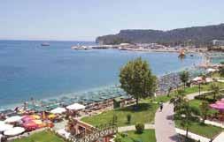 50 méterre található a tengerparttól, és kb. 55 km-re Antalya repülőterétől.