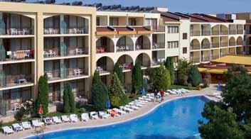 Hotel Marvel**** A 2004-ben átadott szálloda Napospart északi részén, nyugodt,