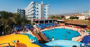 CARETTA RELAX HOTEL **** (Konakli) A szálloda kb. 150 méterre fekszik a tengerparttól, Konakli településen, kb. 12 km-re Alanyától és kb.