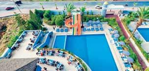 központjától, ahol számos kávézó és üzlet várja a turistákat. Gyermekes családoknak, az aktív pihenést kedvelőknek ajánljuk. Alanya központja dolmus busszal könnyen elérhető.