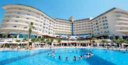 SAPHIR RESORT & SPA***** (Okurcalar) Közvetlenül a tengerparton található, kb. 500 méterre Okurcalar településtől, kb. 33 km-re Alanya központjától és kb. 90 km-re Antalya repülőterétől.