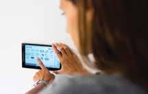 ÚJ Központi vezérlőrendszerek Tablet DCC601A51 Speciális központosított szabályzó felhő-csatlakozással Intuitív és felhasználó-barát felület Rugalmas rendszer az önálló és több helyszíni