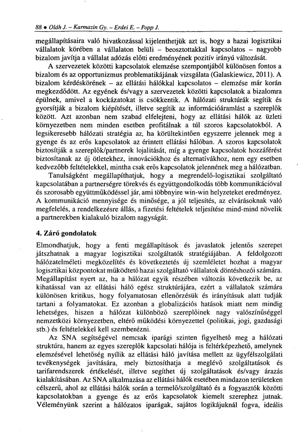 88 Oláh J. - Karmazin Gy. - Erdei E. - Popp J.