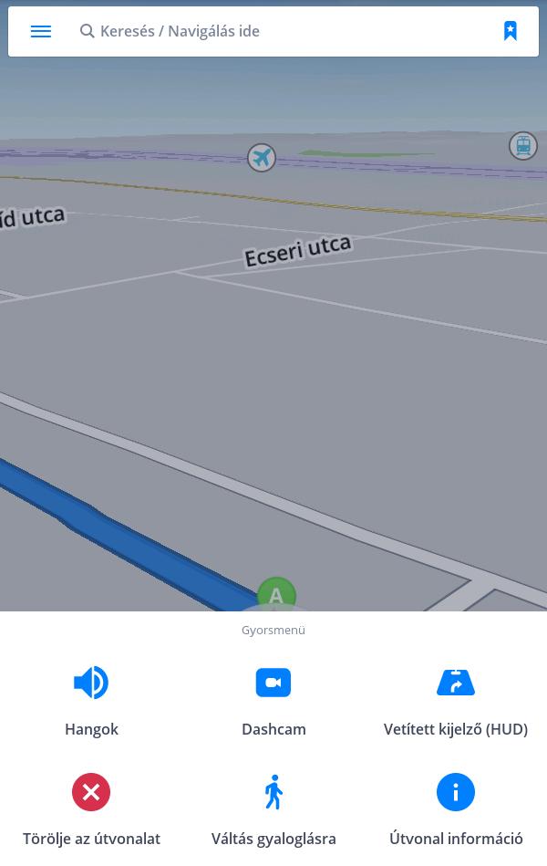 1. 2. 3. 4. 5. 6. 1. Hangok Hangok engedélyezése és tiltása. 2.DashCam az út rögzítése az autó előtt navigálás közben is bizonyíték, amely védelmet ad biztosítási kérdés esetén eltárolja a GPS