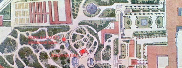 Sándor Lipót elképzelésének megfelelően a Várhegy déli lejtőjén elterülő Alsó-Kert már új szellemben készült 1793-1795 között.