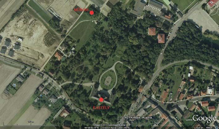 38. KÖPCSÉNY: ESTERHÁZY-BATTHYÁNY-STRATTMANN KASTÉLYKERT [Moson vm. / Kittsee, AT] Esterházy Miklós herceg köpcsényi kastélykertjéről Rotenstein csak néhány mondattal emlékezik meg.