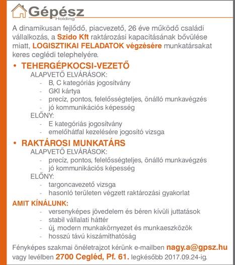 www. dpmsz. hu 13 KÖNNYŰ hölgy munkaerőt keresünk Vecsésre.