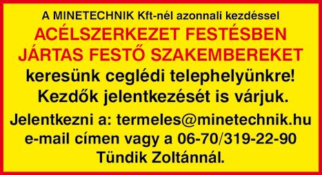 12 2017. szeptember 25. KARRIER CEGLÉD és környékéről alkalmazottat keresünk fa-darálóra gépkezelői munkára.