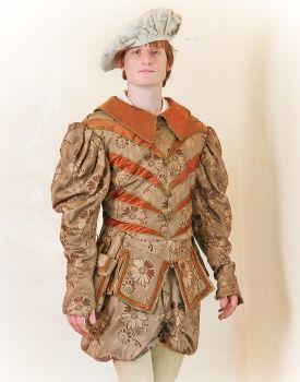 Az itáliai reneszánsz férfi viselet A ruhák drága anyagokból és gazdag díszítéssel jelentek meg, nem egyszer hímzésekkel is kiegészítve.