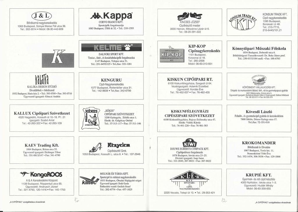 Magyarországon forgalmazott márkatermékek, ágazati szolgáltatók és  intézmények név- és címjegyzéke - PDF Free Download