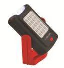 8003910007383 IS404 8 SMD + 1 High Power Led, mágneses forgatható munkalámpa, 220+30 Lumen, 2 világítási mód, kihajtható kampó, 3 x AA (elem nem tartozék) Blister 6 48