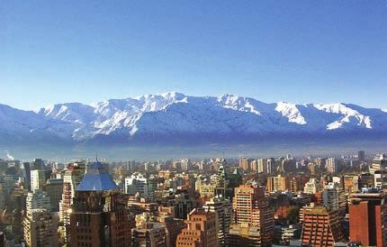 nap: érkezés reggel Santiago de Chile-be, városnézés (2éj) 3.