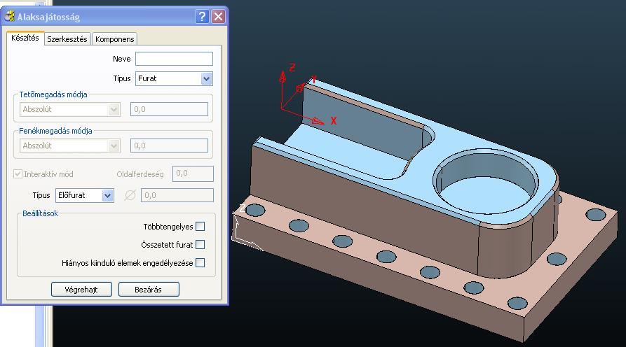 PowerMill Ablakos kijelöléssel válasszuk ki a modellt és