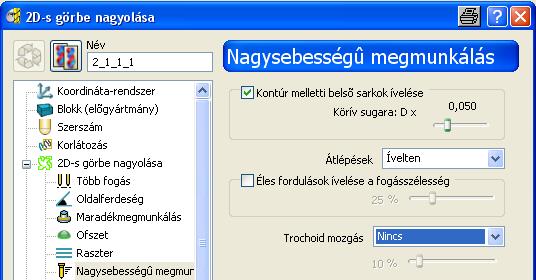 Szög automatikusan A rendszer automatikusan számolj a legmegfelelőbb szöget.