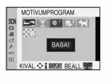 [FELVÉTEL] üzemmód: Emelt szintû tudnivalók (Felvétel) A felvételi szituációnak megfelelô felvételkészítés ( : Motívumprogramok) Mikor kiválasztja a felvételi körülményeknek és a tárgynak megfelelô