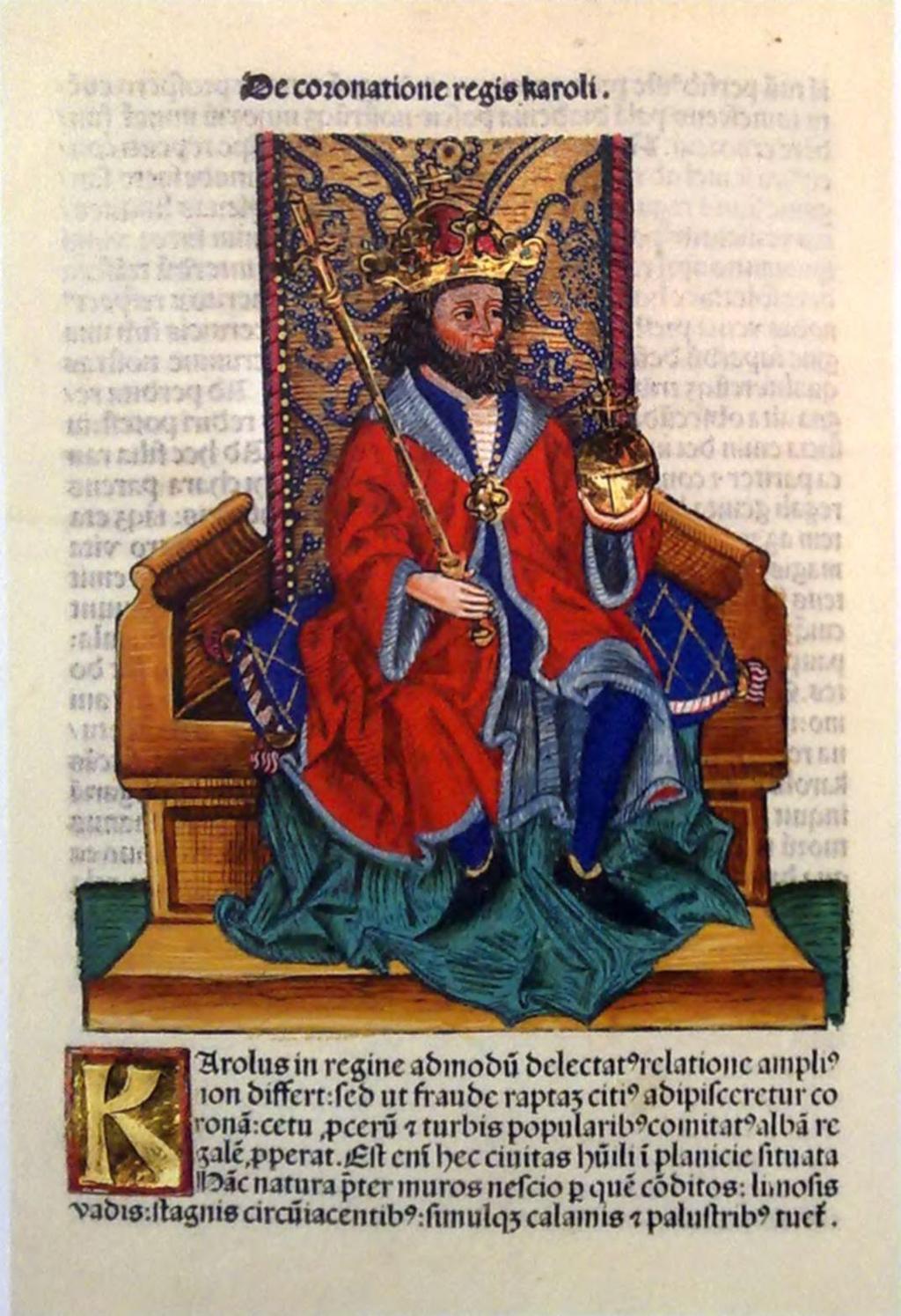 KIRÁLYLÁNY A TRÓNON Kis Károly. Miniatúra a Thuróczy-krónikából, 7488 kezdett. 1382 májusában Károly a veszélyes foglyot négy magyar zsoldosával megfojtatta.