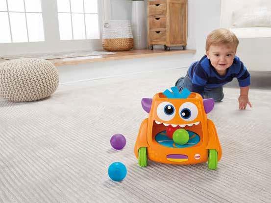 Mókás szörnyecske színes labdákkal A Fisher-Price mókás szörnyecskéje kétféle módon játszható, így a bolondos vidámság együtt nőhet a kicsivel.