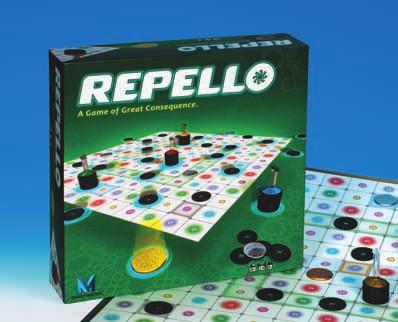 Repello A Repello-ban a játékosok célja a korongok és az ellenfelek tornyainak letolása a játékfelületről.
