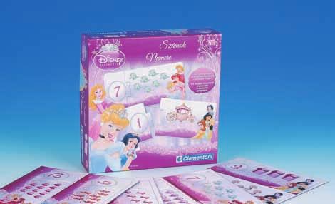 A varázslatos Disney mesékből megismert hercegnők díszítik a játéklapokat.