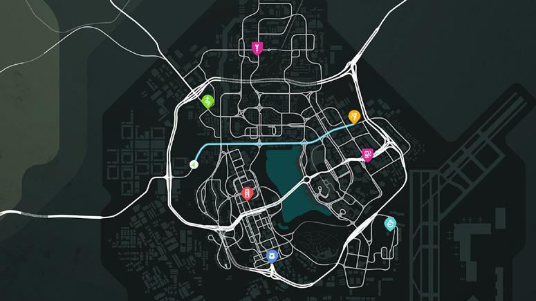 Térkép Map ScrEEn (Térkép képernyő) Úti cél Jelenlegi tartózkodási hely Útvonal Térképikonok Jelölj ki egy ikont, hogy megnézd a leírását.