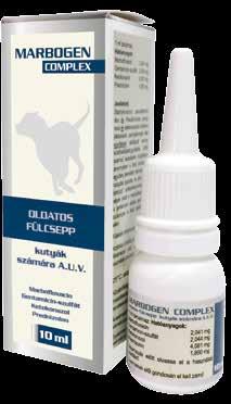 MARBOGEN COMPLEX Hatóanyag: Egy ml tartalmaz: Marbofloxacin 2,041 mg