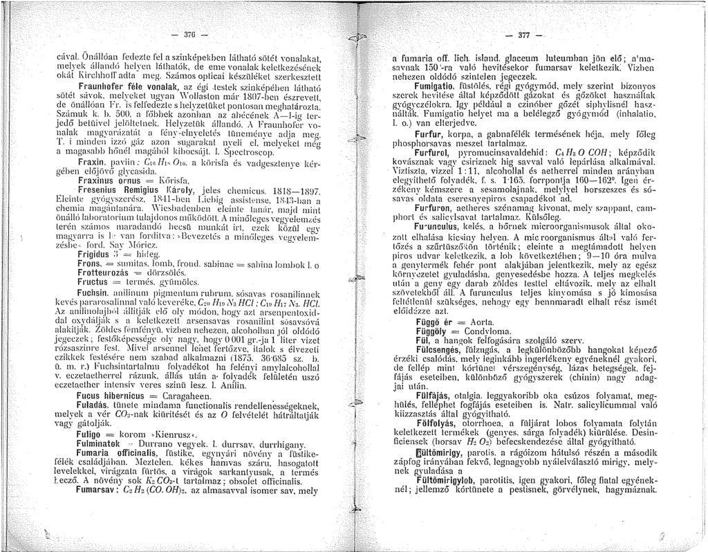 - 3i6 - cürnl. On'lóan fedezte fel a szinképekben híthatcí sötét vonalakat, melyek állandó helyen lrithatök, de eme vonalak keletkezésének okát Kirchhoff adta meg.