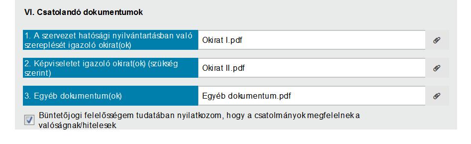 Az űrlap felső sorában található (Ellenőrzések futtatása) gombra kattintva megjelenik a Hibalista, amelyben a program megjeleníti az ellenőrzés eredményét.