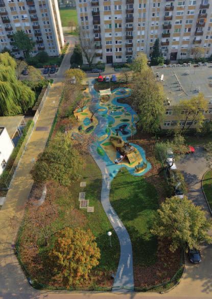 Magyar Urbanisztikai Társaság különdíja Lakótelepi közterületek komplex megújítása a XIII.