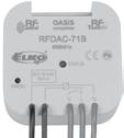 RF vevő: RFDAC7B 0() 0 V analóg kimenet és aktor 60mm mm VEZÉRŐ EZKÖZÖK EA kód RFDAC7B: 8595884809 Technikai paraméterek Tápfeszültség: átszólagos teljesítmény: Hatásos teljesítmény: Tápfeszültség