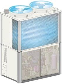 ÚJ VRF TECHNOLÓGIA ÚJ ECO G GE3 SOROZAT Nagyobb fújási hatékonyság Új, 3 lapátos ventilátor A 3 lapátnak köszönhetően a légcsavar alakja hatékonyabb.