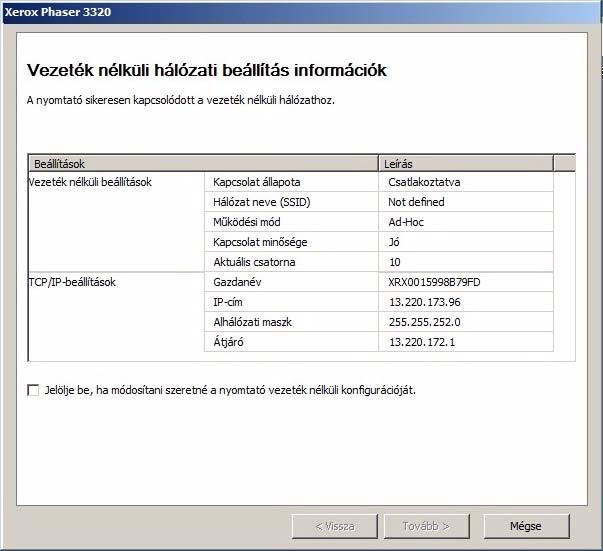 Megjegyzés: A képernyő megjelenése előtt lehet, hogy újra ki kell választani a programot. 4.