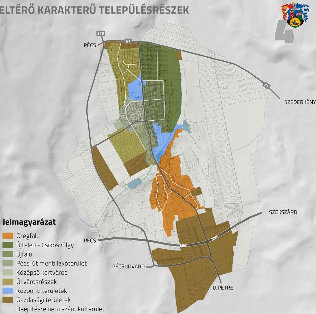 Településkép szempontból meghatározó területek 2.