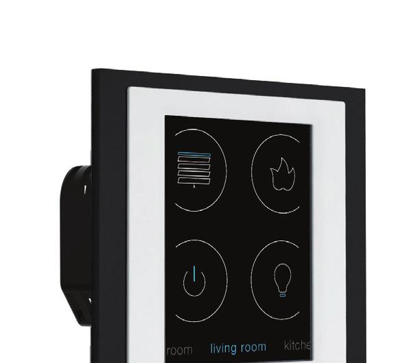 RF Touch Érintőképernyős RF központi egység RF Touch-B szerelvénydobozba szerelhető Kijelző Típus: