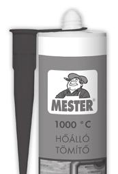 FESTÉS-MÁZOLÁS Br. egységár Br. egységár MESTER 1000 C HŐÁLLÓ TÖMÍTŐ, 310 ML Kályhák, kandallók, kazánok, füstcsövek tömítése. Kémények hajszálrepedéseihez, hőálló kövekhez.