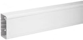 589,3/m 60x40 mm 1110668 1259 629,3/m 60x60 mm 1110669 1629 814,7/m ULTRA SZERELVÉNYEZHETŐ MINICSATORNA, 2 M Szerelvénydoboz segítségével szerelvényezhető kábelcsatorna fedéllel.