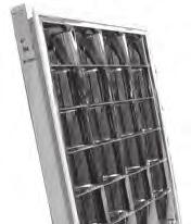 RÁCSOS LÁMPATEST G13 foglalat, T8 fénycsőhöz, IP20, fázisjavító  1x18 W 1012492 5869 1x36 W 1012493